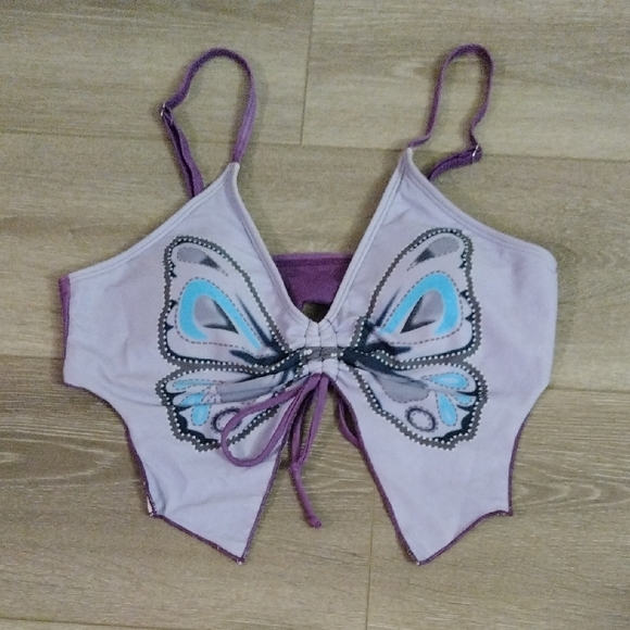 Butterfly 2 Piece Bikini Tankini - Picture 1 of 11